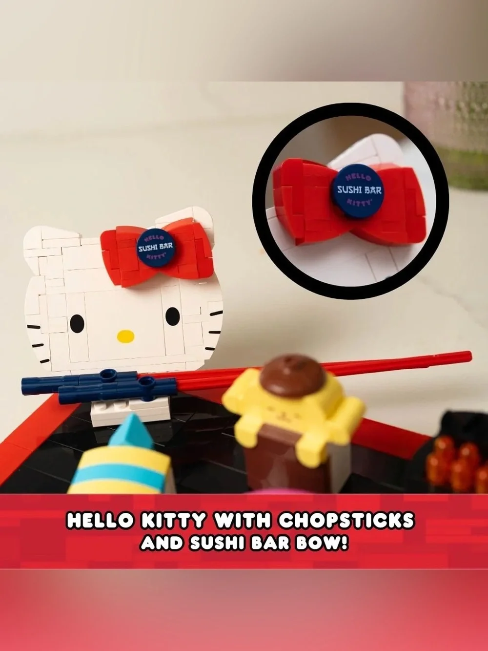 Brickcraft Sanrio Hello Kitty & Friends SushiPlatter Building Set 383 piece